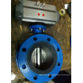 Pneumatic Actuator Flanged Butterfly Valve with EPDM Seat